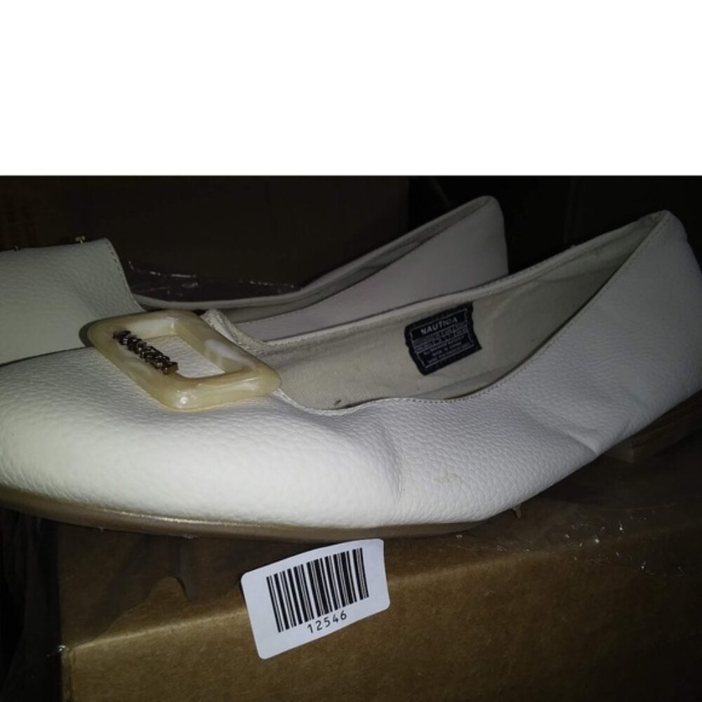 Nautica Halsell Women's Buckle Detail Ballet Flats